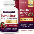 Hawthorn Berry Supplement, 5 Month Supply, Powerful 4:1 Hawthorn Extract | High Strength Hawthorne Berries, Cardiovascular Health Support, Hawthorne Berry Supplement, Vegan & Non-GMO, 150 Capsules