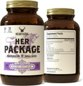 HEART & SOIL Her Package Supplement, 180 Capsules | 100% grass fed & finished ovary, uterus, liver & kidney. Helps maintain hormone balance & reproductive wellness.