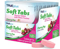 TRUEplus Soft Tabs Glucose Tablets, Cherry Pop Flavor, 4 Count, 12 Packs | Chewable Tablets, 16g Fast-Acting Carbohydrates, Fat Free, Gluten Free, Boosts Energy, Great Tasting and Easy to Use