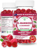 Lunakai Cranberry Gummies for Women 1500mg (50:1 Extract) with D-Mannose 200mg - Daily Cranberry Supplement for Urinary Tract Health & Bladder Support, Non-GMO – Made in Australia – 60ct