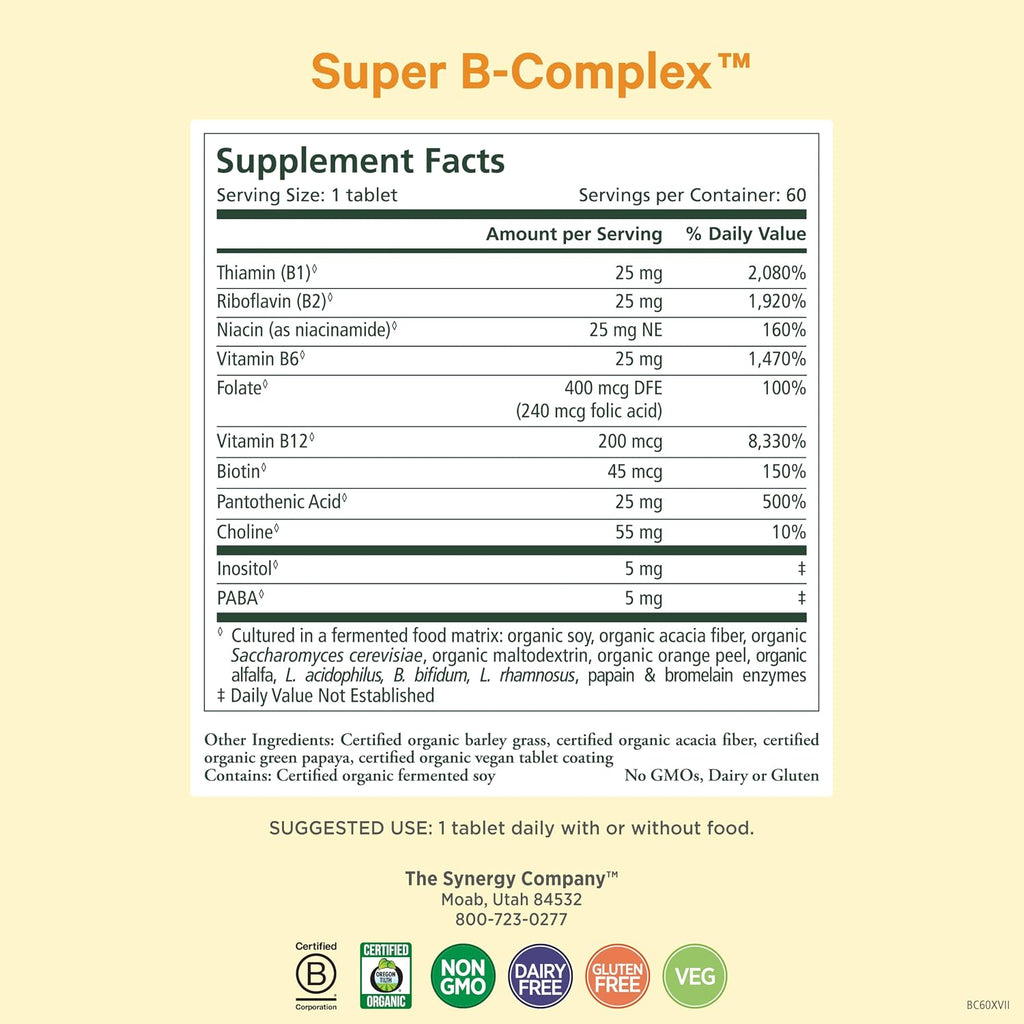 PURE SYNERGY Mood and Adrenal Support Bundle | Mood Support Supplement with Organic Saffron Extract | USDA Organic Vitamin C | Vitamin B Complex Made with Whole Foods | Non-GMO and Vegan