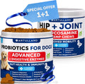 Probiotic Chews for Dogs - Supplement Bundle - Gut Health, Immunity, Yeast Balance - Glucosamine, Chondroitin, MSM