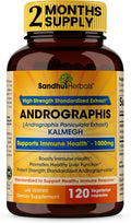 Andrographis Paniculata Kalmegh for Immune and Liver Health Support| 120 Vegetarian Capsules, 2 Months Supply| Ayurvedic Herbal Vegetarian Supplement Complex