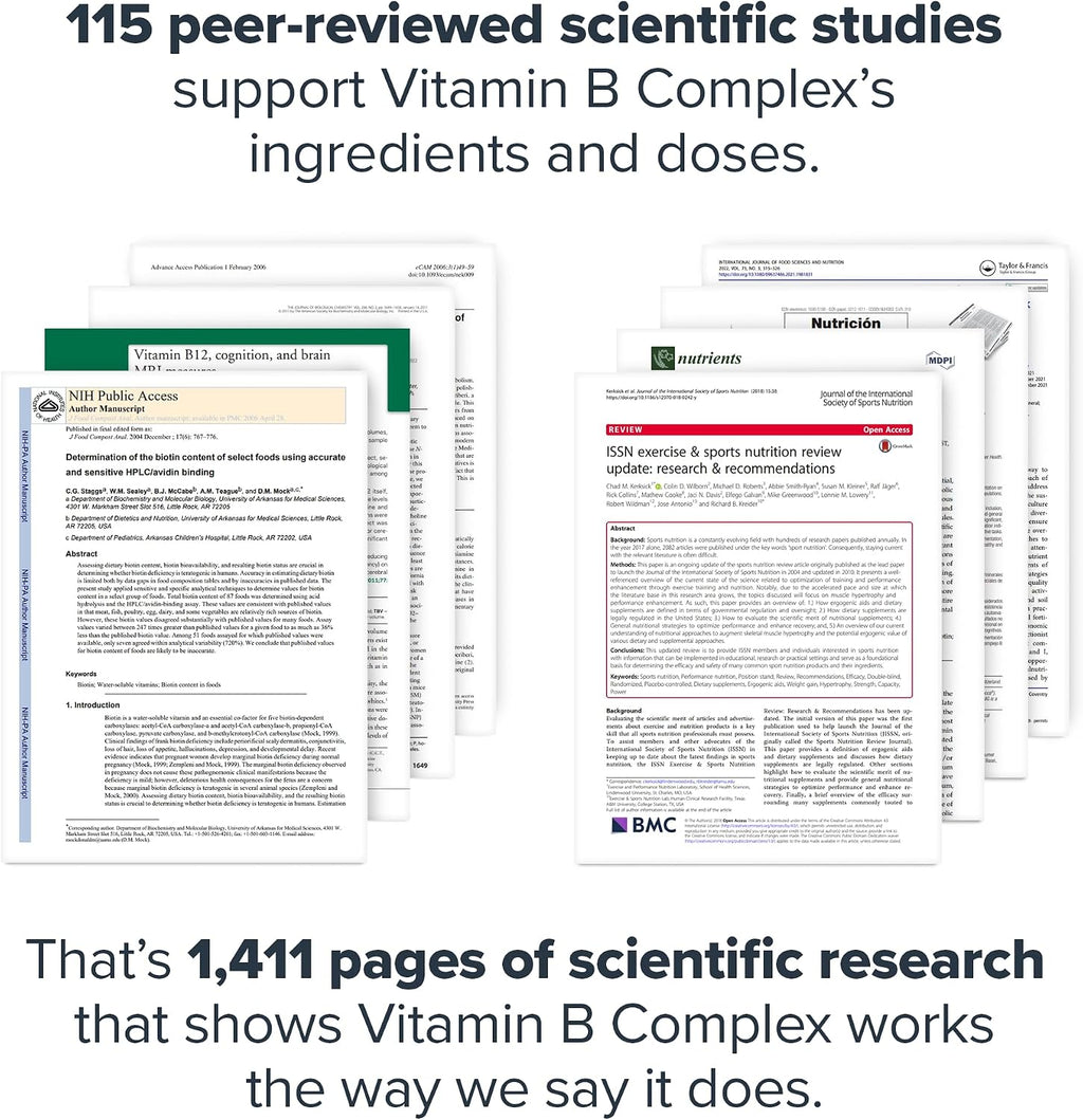 LEGION Vitamin B-Complex (120 Capsules) - Vitamin B Complex with Choline and Inositol Supports Mood & Liver Function - Vegan B Complex Vitamins Support Energy Metabolism & Muscle Function