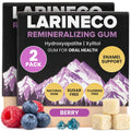 Larine Remineralizing Gum with Nano Hydroxyapatite &amp; Xylitol – Sugar-Free Xylitol Gum – Plastic-Free, Dye-Free, Aspartame-Free – Natural Base
