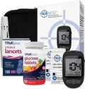 TRUEplus 50ct Tropical Glucose Tablets and TRUENESS Blood Glucose Meter Bundle - Monitor, Case, 100 Test Strips, 100 Lancets, Lancing Device