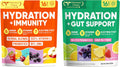 Venture Pal 2-in-1 Hydration Electrolytes Bundle – Gut Health + Immune Support Powder Packets, 7 Electrolytes, Vitamins & Probiotics, Elderberry, Turmeric, Sugar Free Drink Mix, 32 Sticks