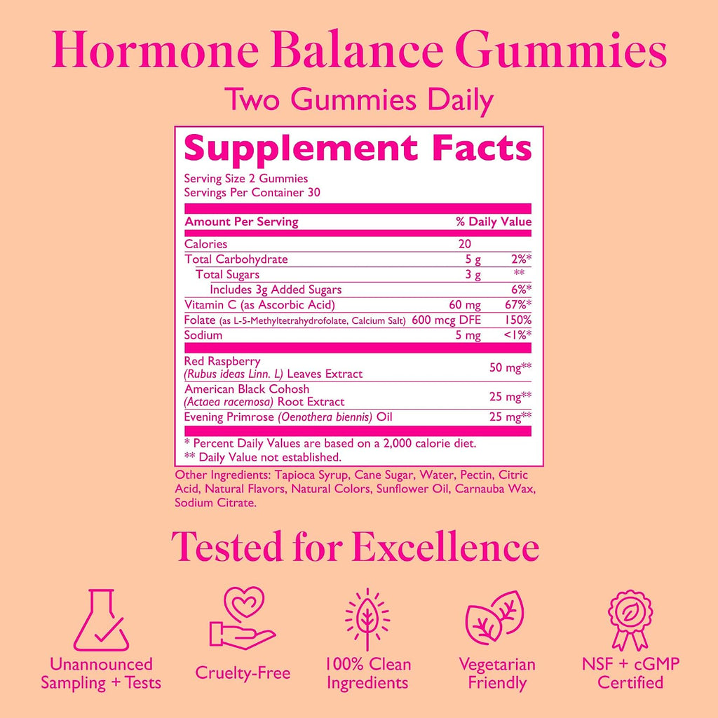 Amy Suzanne Hormone Balance Gummies for Women, 60 Count | Hormone Harmony for Mood, Energy, Occasional Bloat, PMS Comfort, Perimenopause & Menopause Support - PrimeBioHealth - canada supplements