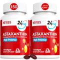 Astaxanthin Supplements 24mg, 5 Month Supply - Coconut MCT Oil, Fresh Microalgae Source w/Grape Seed Oil, Ashwagandha - Antioxidants for Healthy Skin, Eyes, Aging - Non-GMO & Gluten Free, 150 Softgels - PrimeBioHealth - canada supplements