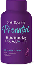 BioImmune Ultra Strength Bio-Available Prenatal Vitamins for Women, Naturally Occurring Methylated Folate Folic Acid, DHA Omega 3. Supports Brain Development, Healthy Fetal Development - PrimeBioHealth - canada supplements