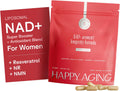 Happy Aging Essential Longevity Formula, NAD+ Super Booster with NR, NMNH & Liposomal β-NAD+, Organic Antioxidant Superfruit Blend for Cellular Energy, Skin Hydration & Daily Vitality, 30 Capsules - PrimeBioHealth - canada supplements