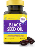 InnovixLabs Black Seed Oil Softgels, 500mg | Antioxidant Support for Immune & Joint Health | Cold Pressed Nigella Sativa Black Cumin Seed Oil | Enteric Coated for Reduced Burps | 30 Softgels - PrimeBioHealth - canada supplements