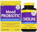 InnovixLabs Choline & Mood Probiotic Bundle Choline Bitartrate 550mg (100 Capsules) Mood Probiotic (60 Capsules). Supports Memory, Mood, Brain Health & Boost Cognitive.* - PrimeBioHealth - canada supplements