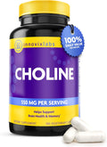 InnovixLabs Choline Supplement 550 mg, Pure Choline Bitartrate Brain Supplement for Memory and Focus, Supports Liver Function and Mental Clarity for Women and Men, Non-GMO, 50-Day Supply - PrimeBioHealth - canada supplements