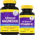 InnovixLabs Vitamin K2 & Magnesium Bundle Full Spectrum Vitamin K2 (90 softgels) Advanced Magnesium (150 Time-Release Capsules). Supports Healthy Bones & Arteries. * - PrimeBioHealth - canada supplements