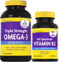 InnovixLabs Vitamin K2 & Triple Omega Bundle Full Spectrum Vitamin K2 (90 Softgels) Triple Strength Omega-3 Fish Oil (200 Softgels). Supports Healthy Bones, Arteries and Joints. * - PrimeBioHealth - canada supplements