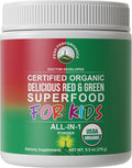 Kids Greens and Reds Superfood Powder - Best Tasting Organic Vegan Super Food Juice with 25+ Fruits and Vegetables - Gluten Free Real Food Vitamins - Green and Red Superfoods Supplement for Children - PrimeBioHealth - canada supplements