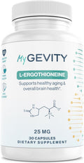 L-Ergothioneine Supplement 25mg – Fermentation-Based 99.9%+ Purity – Physician Formulated Antioxidant for Brain, Heart & Longevity – Vegan, Non-GMO, No Seed Oils, GMP USA – 30 Capsules - PrimeBioHealth - canada supplements