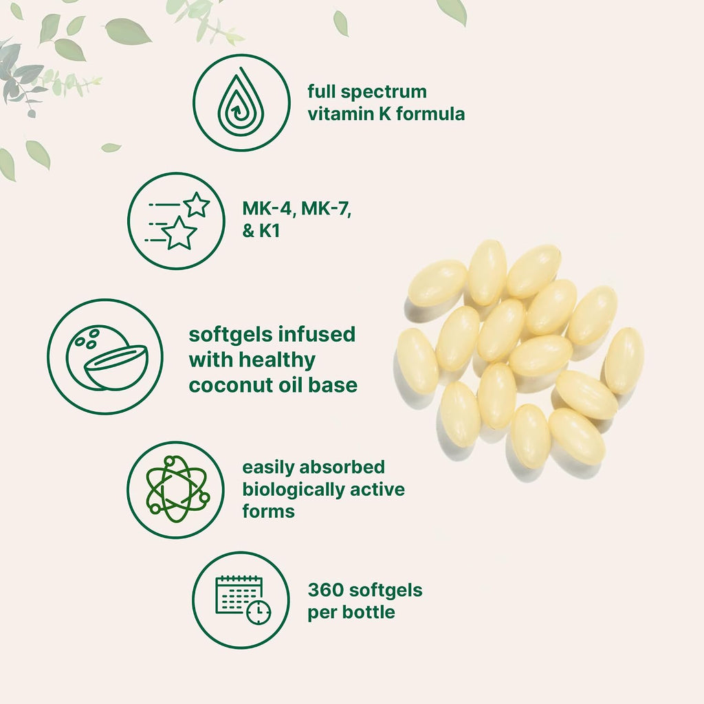 Micro Ingredients Super Vitamin K Complex (K2 MK7 + MK4 & K1) & Vitamin D3 5,000 IU Bundle Pack | Easily Absorbed K Vitamins, Active Menaquinone Complex | Vitamin D as Cholecalciferol - PrimeBioHealth - canada supplements