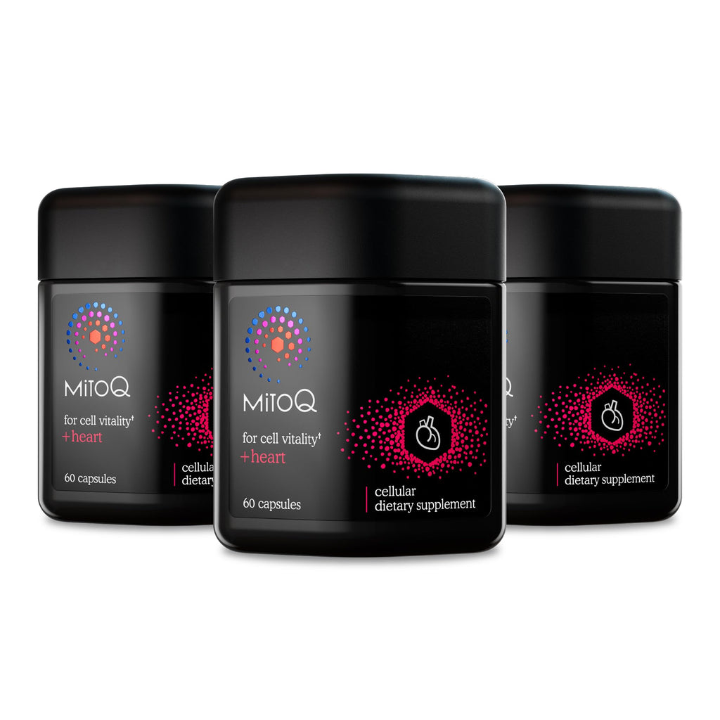 MitoQ +Heart Advanced CoQ10 Antioxidant - Heart Health Supplement with L-Carnitine, Magnesium, & Vitamin D3 - Supports Cardiovascular Health, Blood Flow, and Cellular Energy (60 Capsules) - PrimeBioHealth - canada supplements