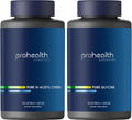 ProHealth Pure Glycine 1000 mg, 120 Capsules + Pure N-Acetyl Cysteine (NAC) 600 mg, 120 Capsules Pack - PrimeBioHealth - canada supplements