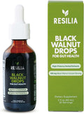 Resilia Herbal Cleanse Liquid Drops – Black Walnut & Wormwood Extract with Pumpkin Seed, Garlic & Turmeric – Alcohol-Free Tincture for Digestive & Daily Wellness Support, 2 fl oz - PrimeBioHealth - canada supplements