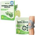 Wellnee Knee Support & Pain Relief Bundle – Herbal Knee Patch + Compression Knee Brace with Silicone Padding – Natural Joint Comfort, Stability & Recovery Support for Daily Use, Sports & Walking - PrimeBioHealth - canada supplements